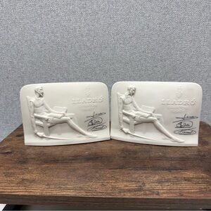 2 LLADRO COLLECTORS SOCIETY PLAQUE  DON QUIXOTE